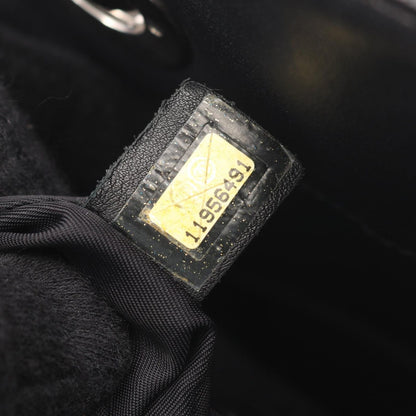 Chanel Tote Paris Biarritz MM Black Leather Canvas — view 5