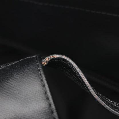 Chanel Tote Paris Biarritz MM Black Leather Canvas — view 9