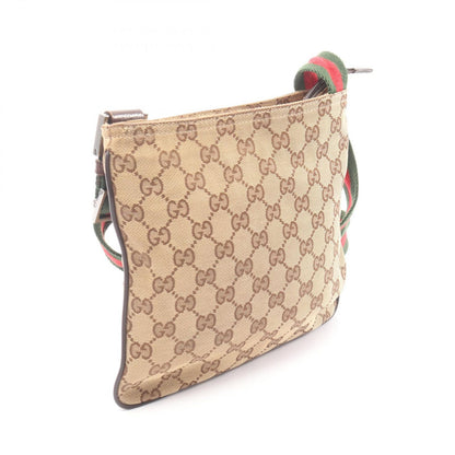 Gucci Shoulder Bag GG Canvas Sherry Line Beige Brown — view 2