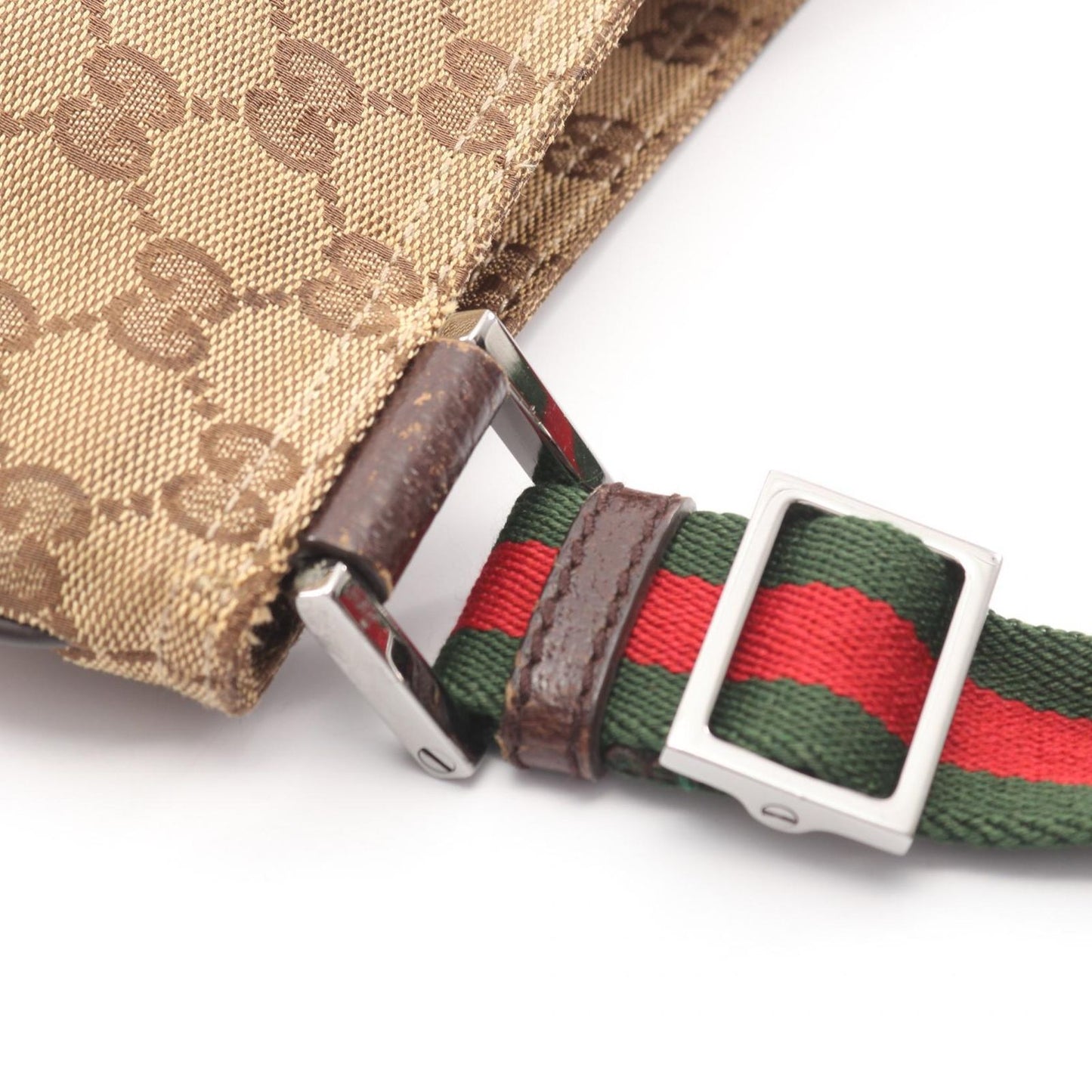 Gucci Shoulder Bag GG Canvas Sherry Line Beige Brown — view 7