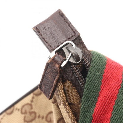 Gucci Shoulder Bag GG Canvas Sherry Line Beige Brown — view 8