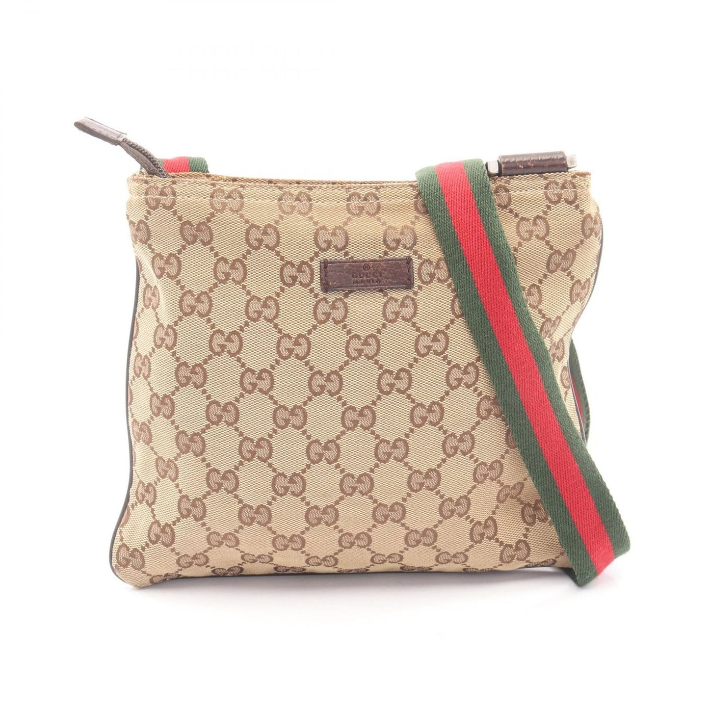 Gucci Shoulder Bag GG Canvas Sherry Line Beige Brown