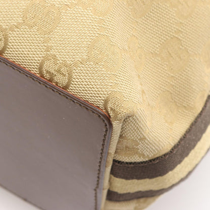 Gucci Tote GG Canvas Beige Dark Brown — view 7