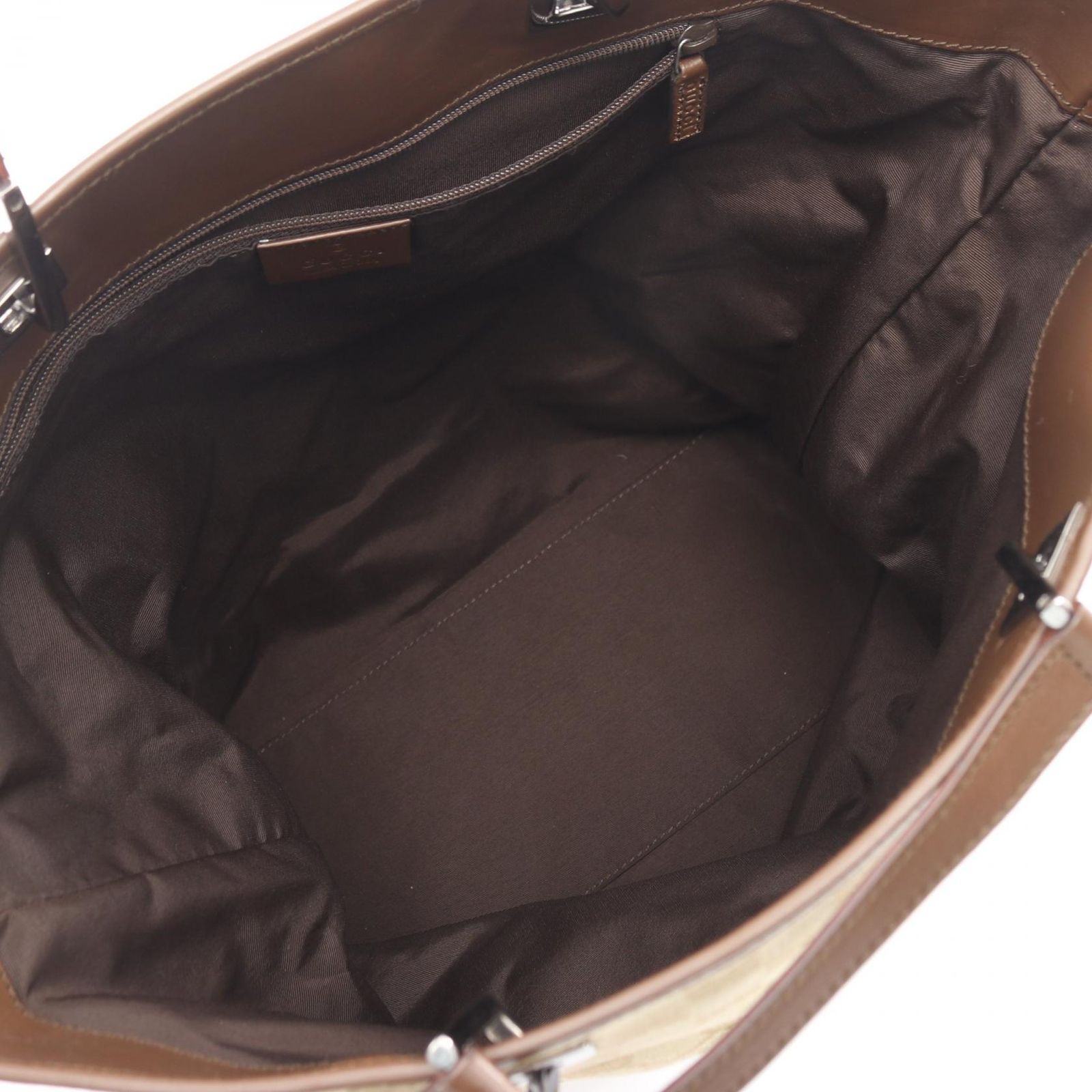 Gucci Tote GG Canvas Beige Dark Brown — view 3