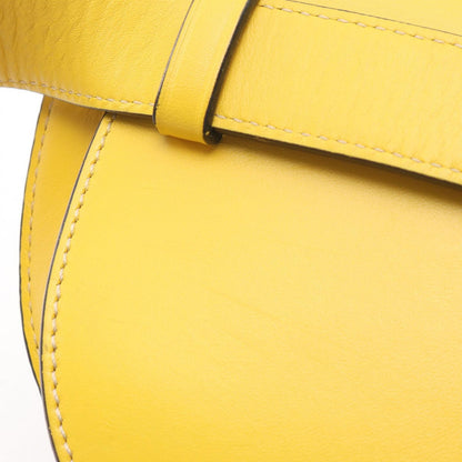 Loewe Waist Bag Gate Dual Mini Yellow Leather Shoulder — view 7