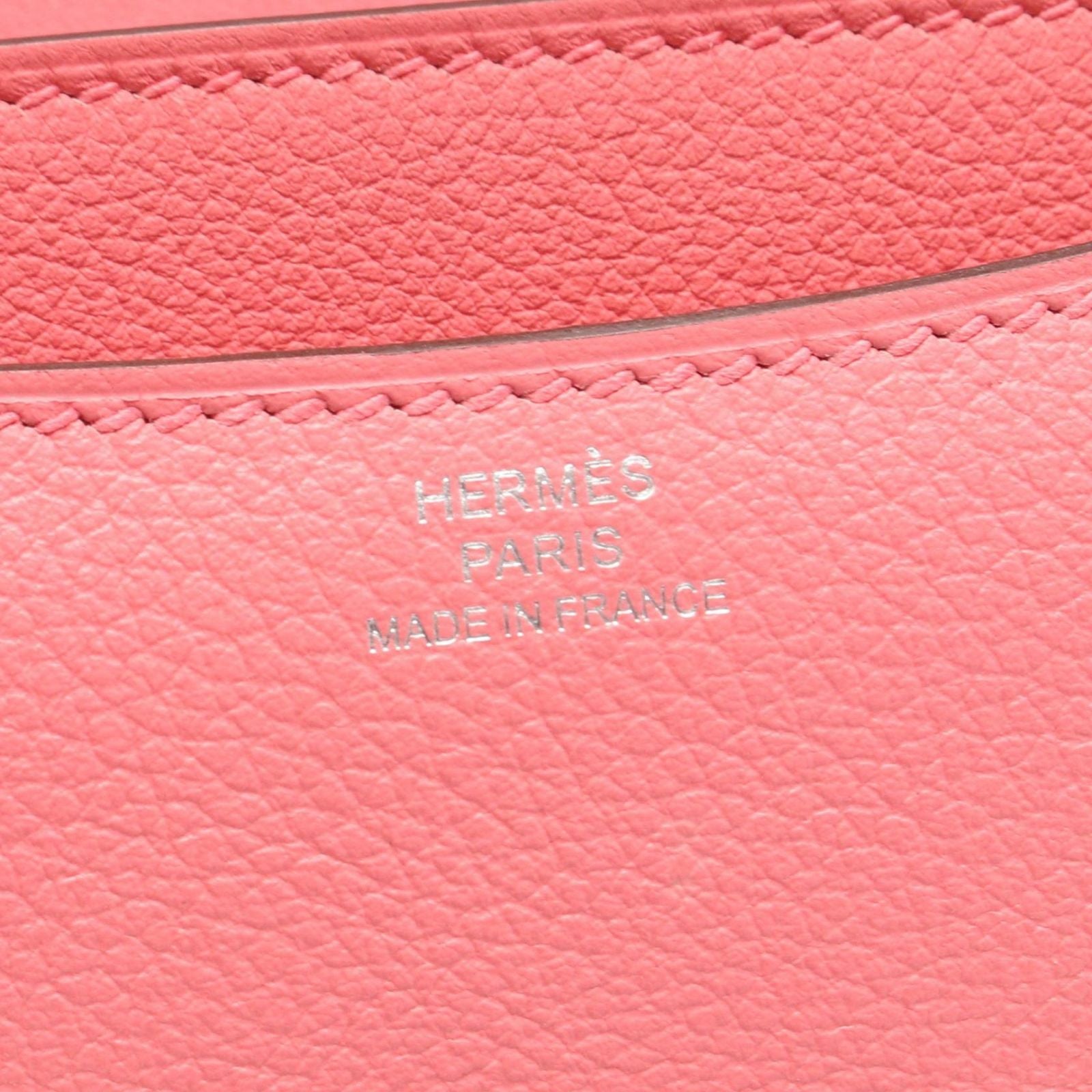 Hermes Shoulder Bag Constance 3 Mini Roseuete Leather — view 4