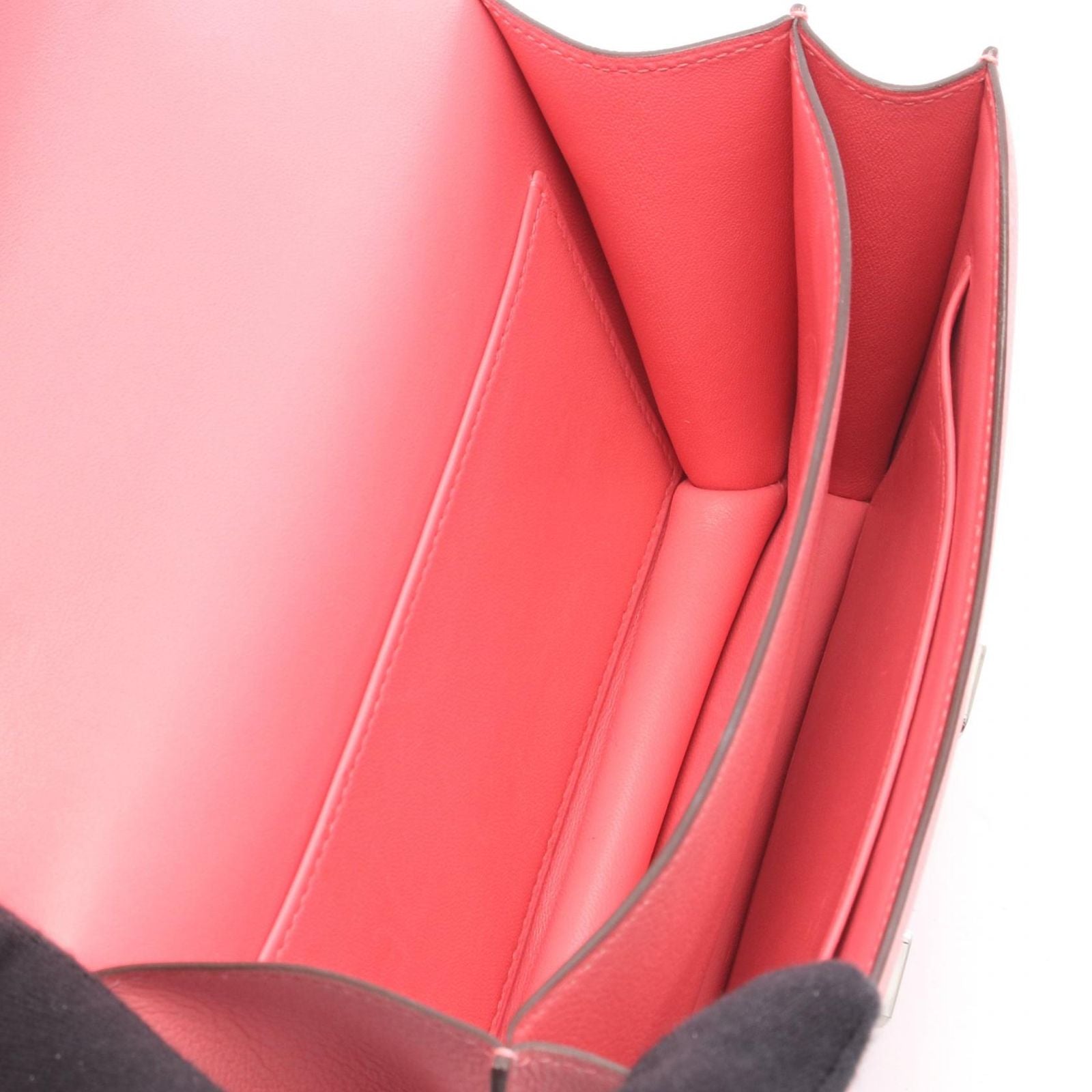 Hermes Shoulder Bag Constance 3 Mini Roseuete Leather — view 3