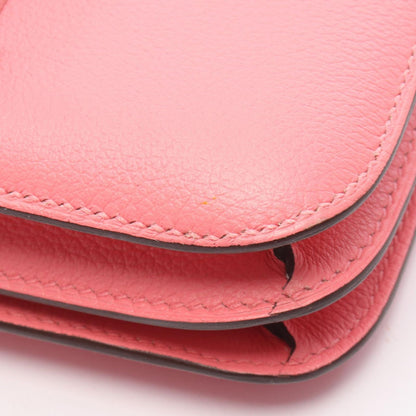 Hermes Shoulder Bag Constance 3 Mini Roseuete Leather — view 6