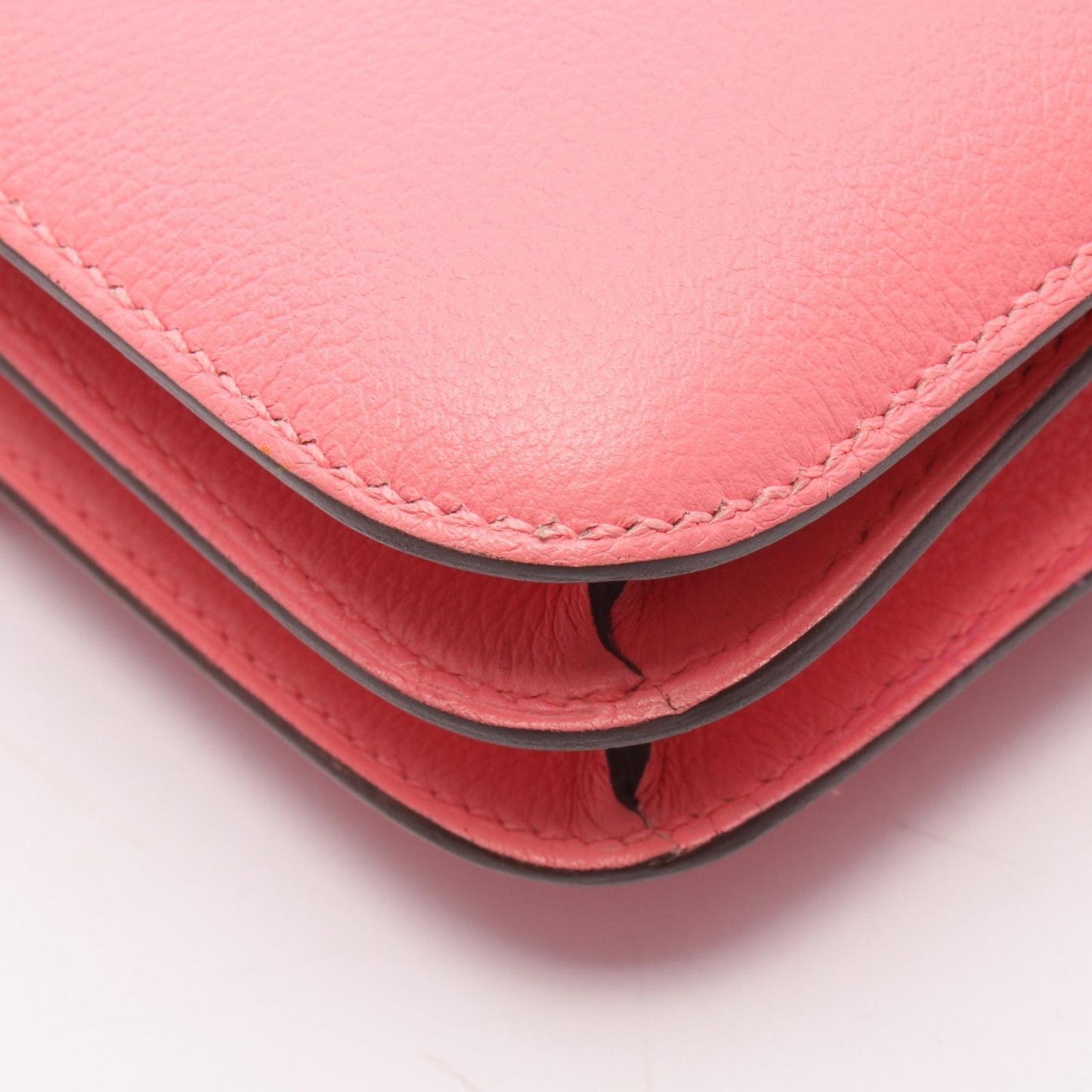 Hermes Shoulder Bag Constance 3 Mini Roseuete Leather — view 7