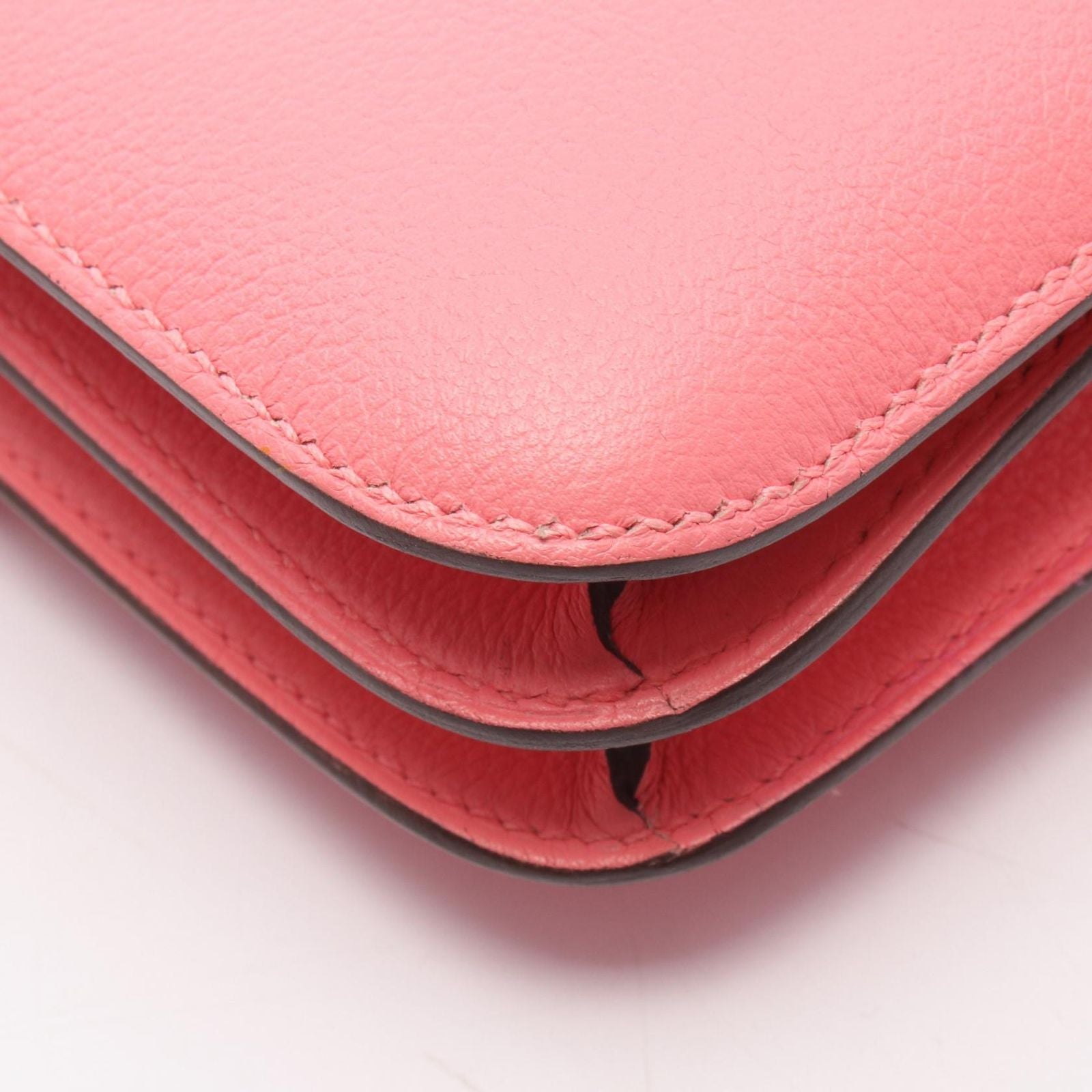 Hermes Shoulder Bag Constance 3 Mini Roseuete Leather — view 7
