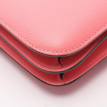 Hermes Shoulder Bag Constance 3 Mini Roseuete Leather — view 7