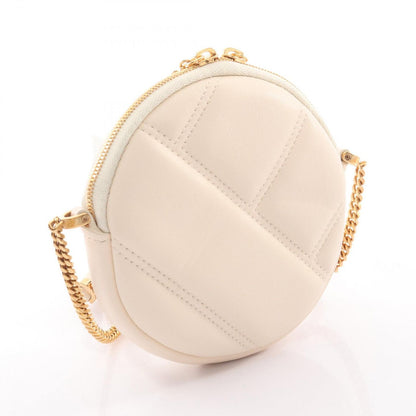 Bvlgari Shoulder Bag Serpenti Cabochon Mini Pochette Ivory Leather — view 2