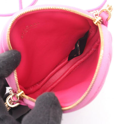 Bvlgari Shoulder Bag Serpenti Cabochon Mini Pochette Pink Leather — view 3