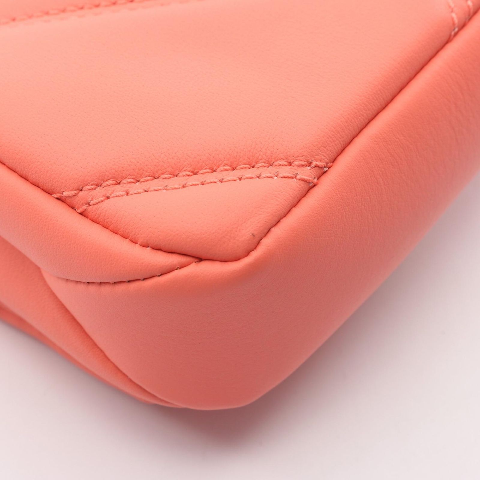 Bvlgari Shoulder Bag Serpenti Cabochon Micro Orange Leather — view 6