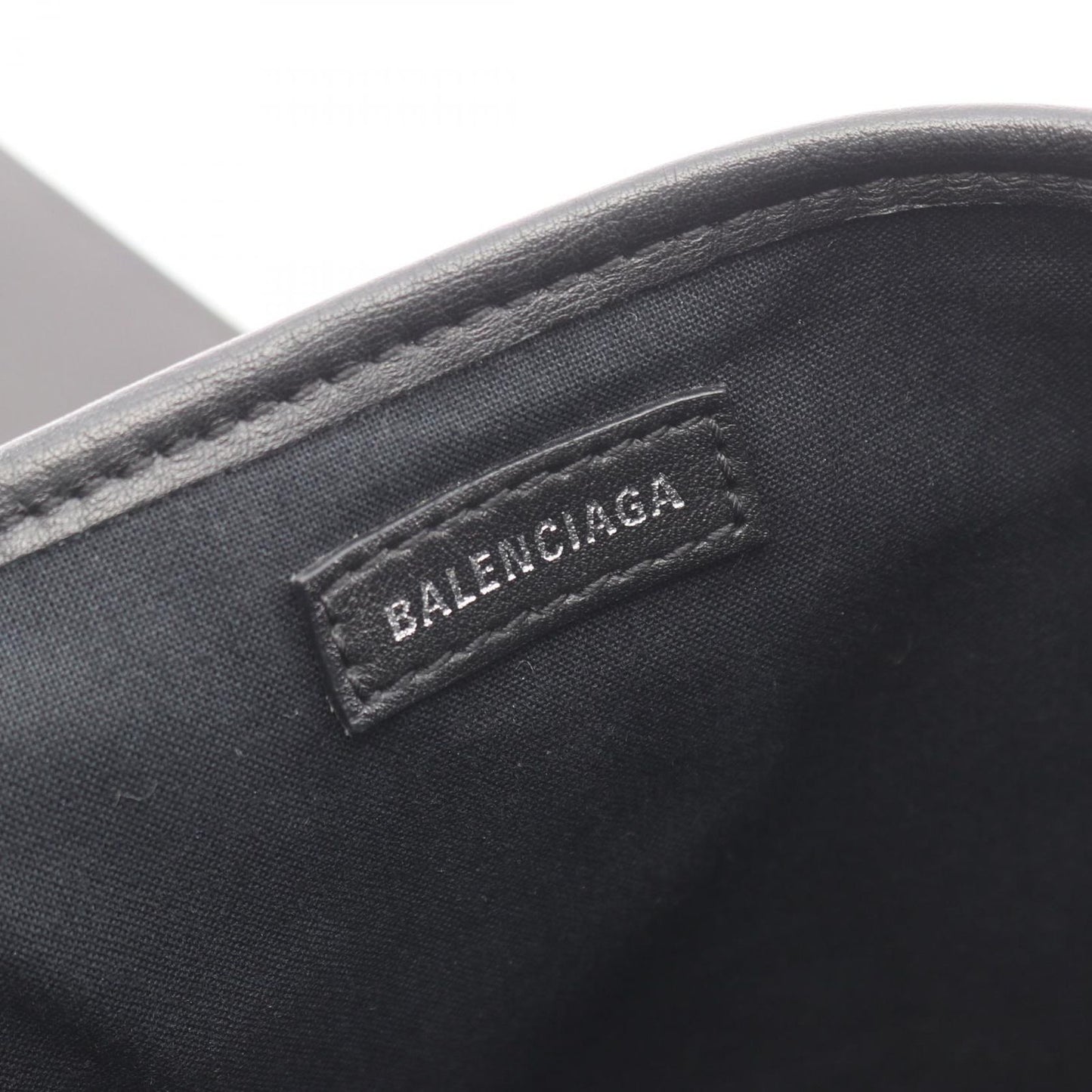Balenciaga Handbag Navy Cabas XS 2-Way Black Leather — view 4