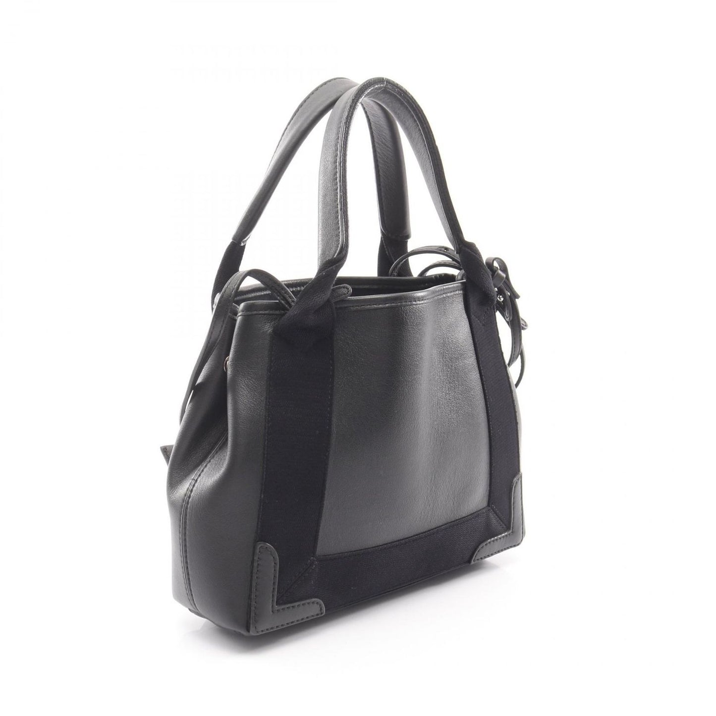 Balenciaga Handbag Navy Cabas XS 2-Way Black Leather — view 2