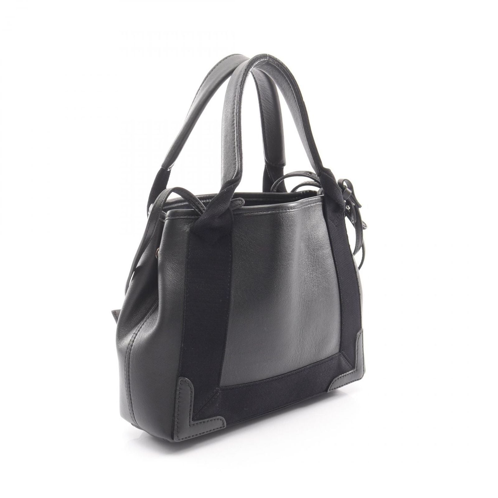 Balenciaga Handbag Navy Cabas XS 2-Way Black Leather — view 2