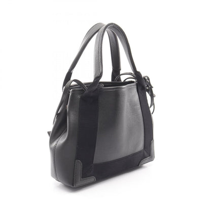 Balenciaga Handbag Navy Cabas XS 2-Way Black Leather — view 2