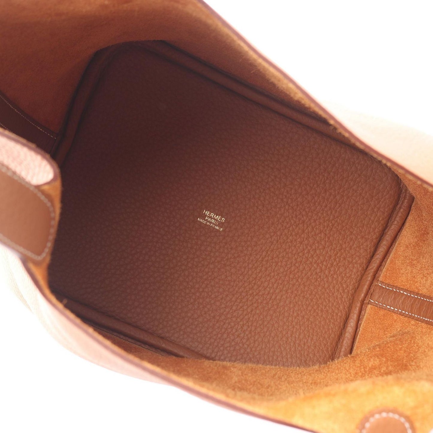 Hermes Handbag Picotin Lock MM Gold Leather — view 3