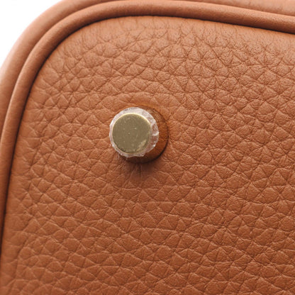Hermes Handbag Picotin Lock MM Gold Leather — view 8