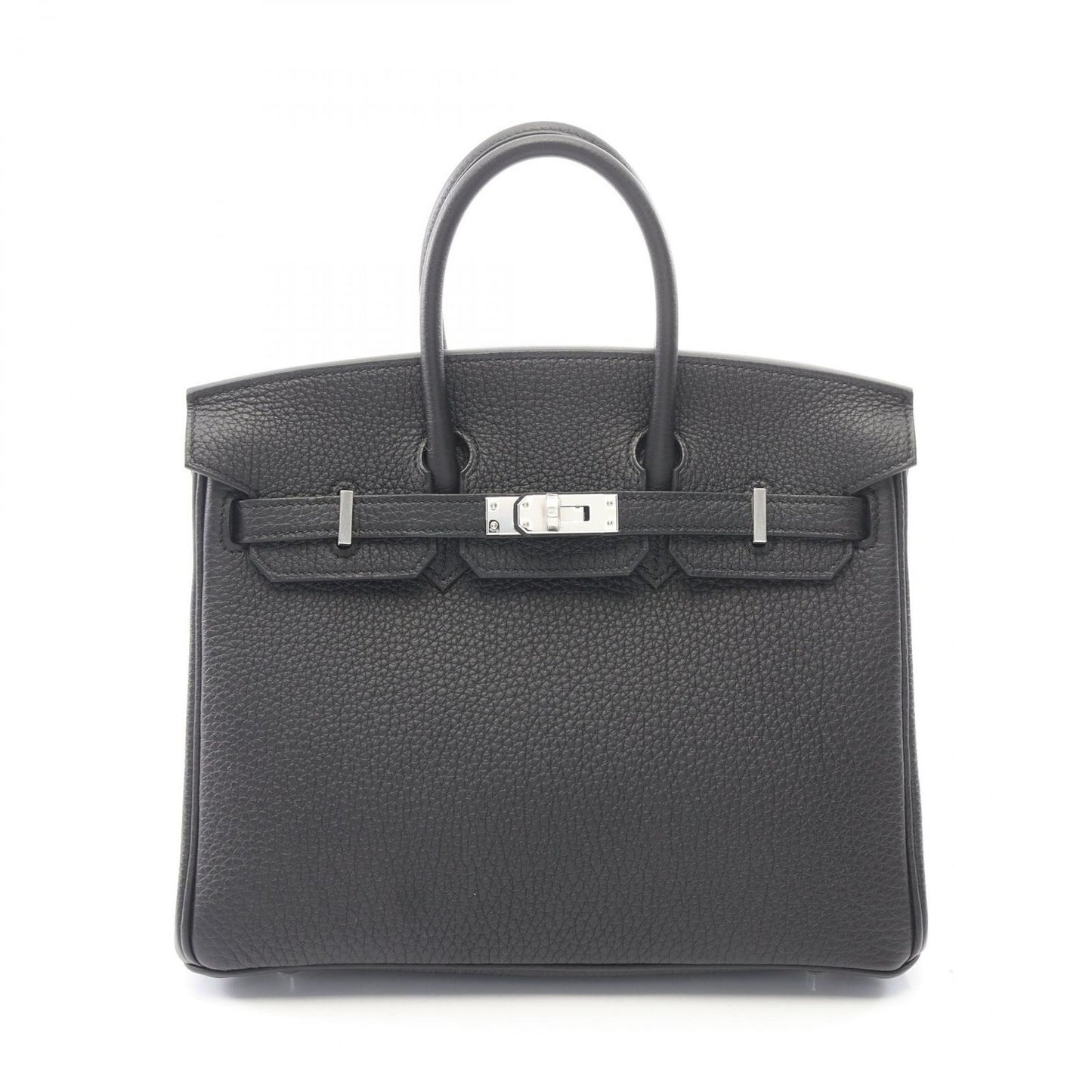 Hermes Handbag Birkin 25 Black Leather
