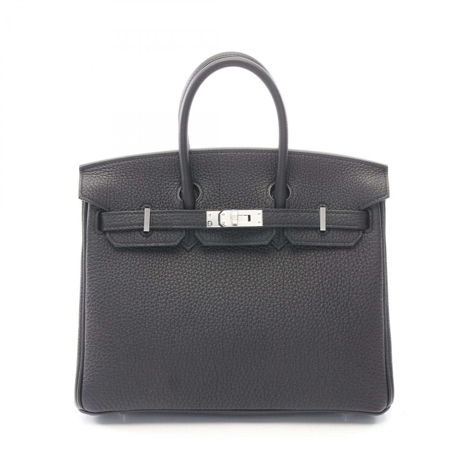 Hermes Handbag Birkin 25 Black Leather