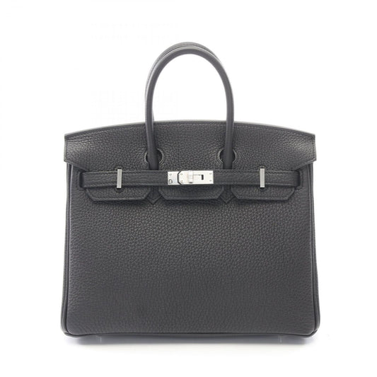 Hermes Handbag Birkin 25 Black Leather