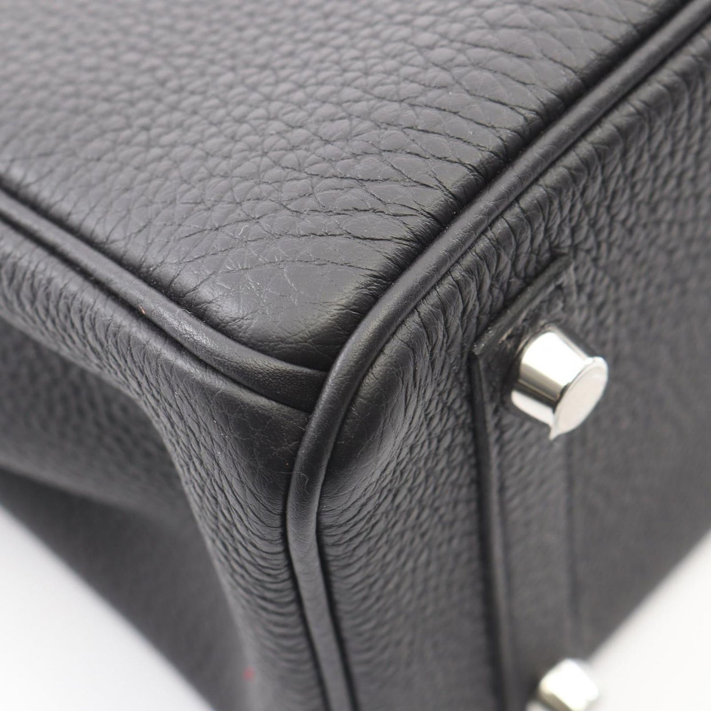 Hermes Handbag Birkin 25 Black Leather — view 6