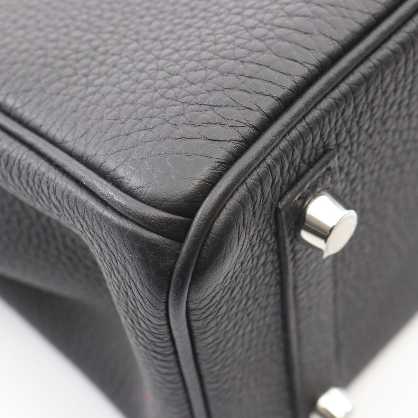 Hermes Handbag Birkin 25 Black Leather — view 6