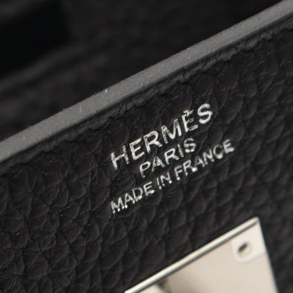 Hermes Handbag Birkin 25 Black Leather — view 4