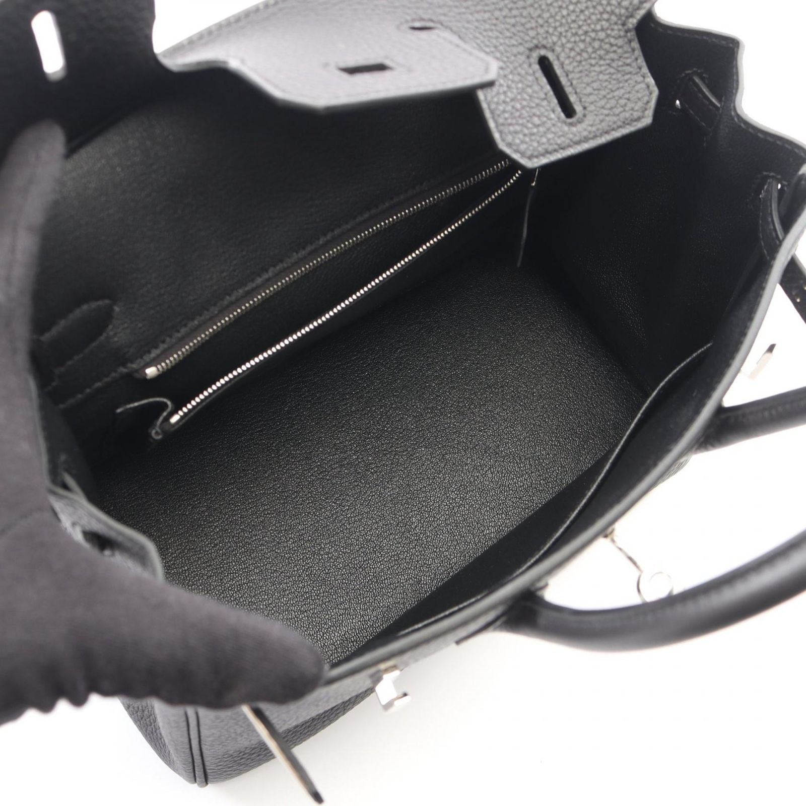 Hermes Handbag Birkin 25 Black Leather — view 3