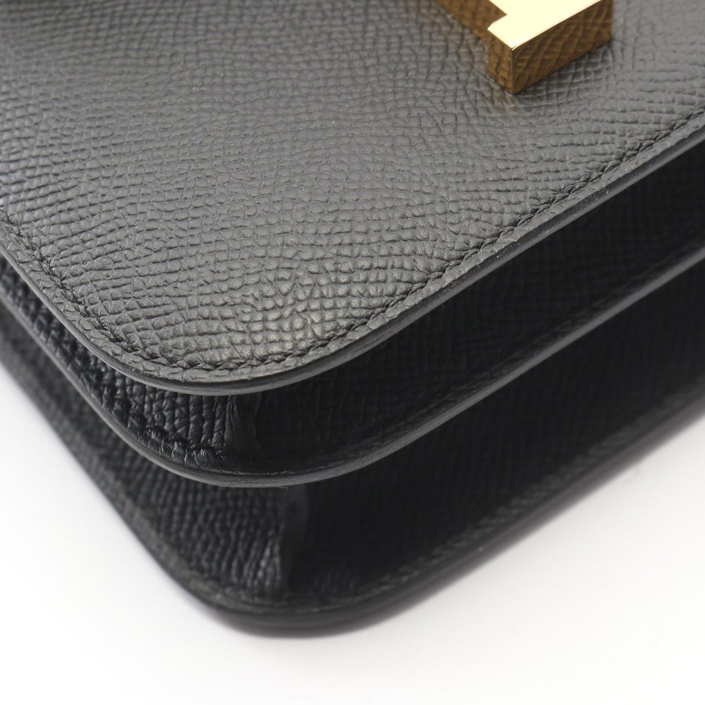 Hermes Shoulder Bag Constance 3 Mini Black Leather Calf — view 6