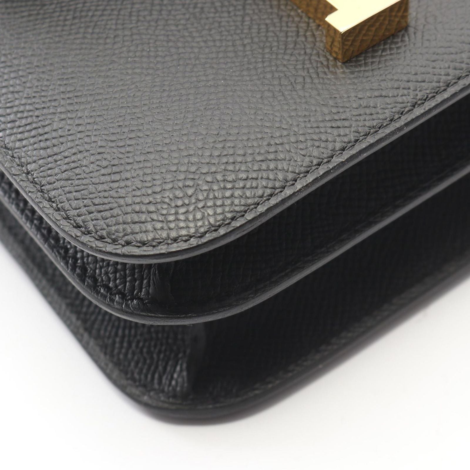 Hermes Shoulder Bag Constance 3 Mini Black Leather Calf — view 6