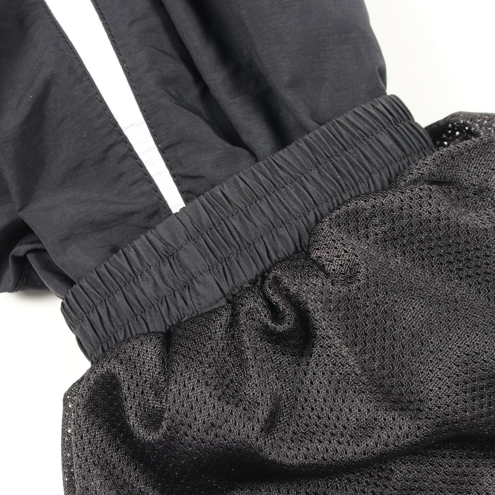 Balenciaga Logo Embroidery Black Nylon Track Jacket — view 8