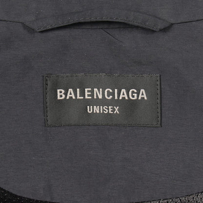 Balenciaga Logo Embroidery Black Nylon Track Jacket — view 3
