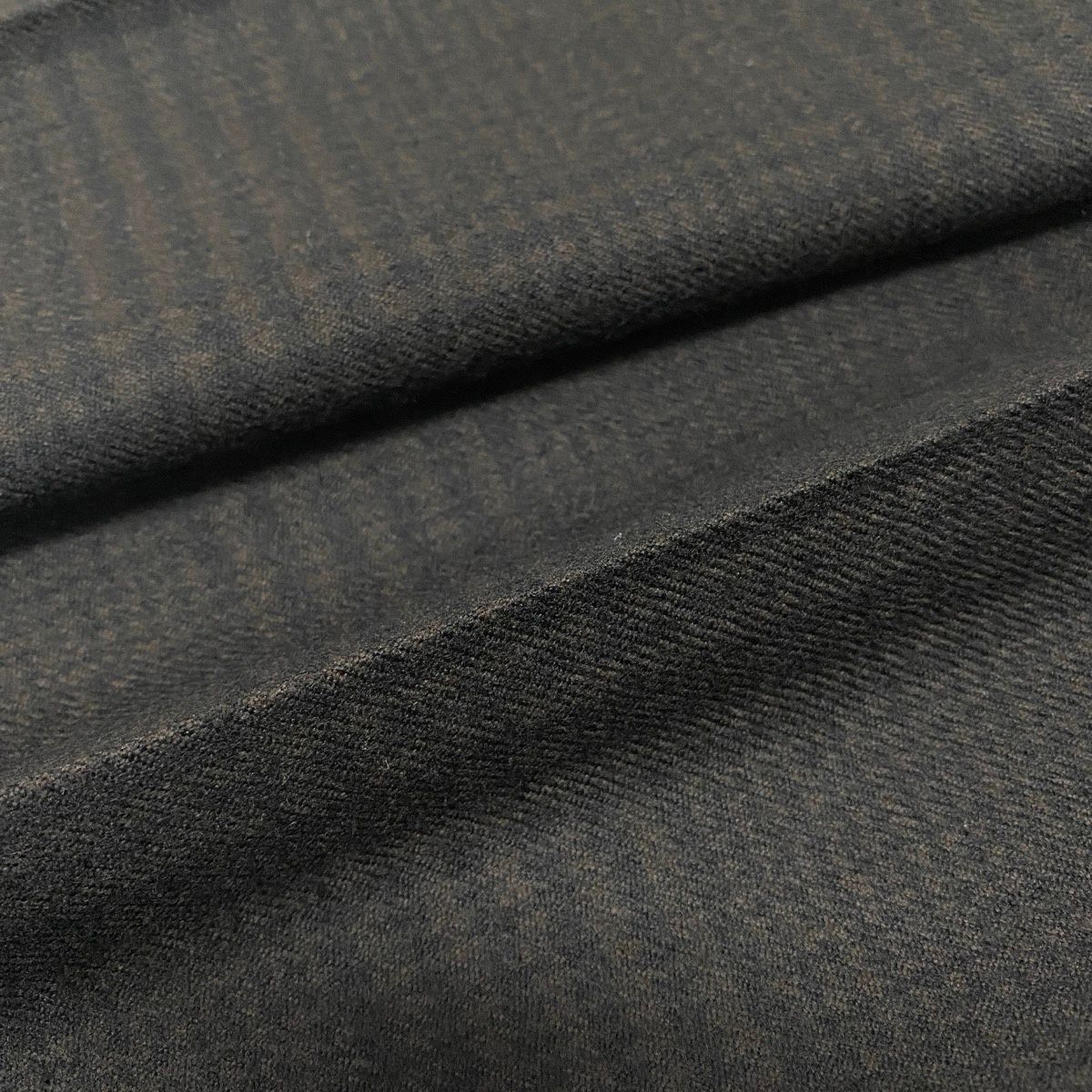 Hermes Trousers Pants Pleated Plaid Pattern 34 Dark Brown Color Wool — view 6