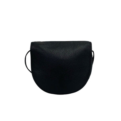 Dior Vintage CD Logo Leather Shoulder Bag Pochette Black — view 3