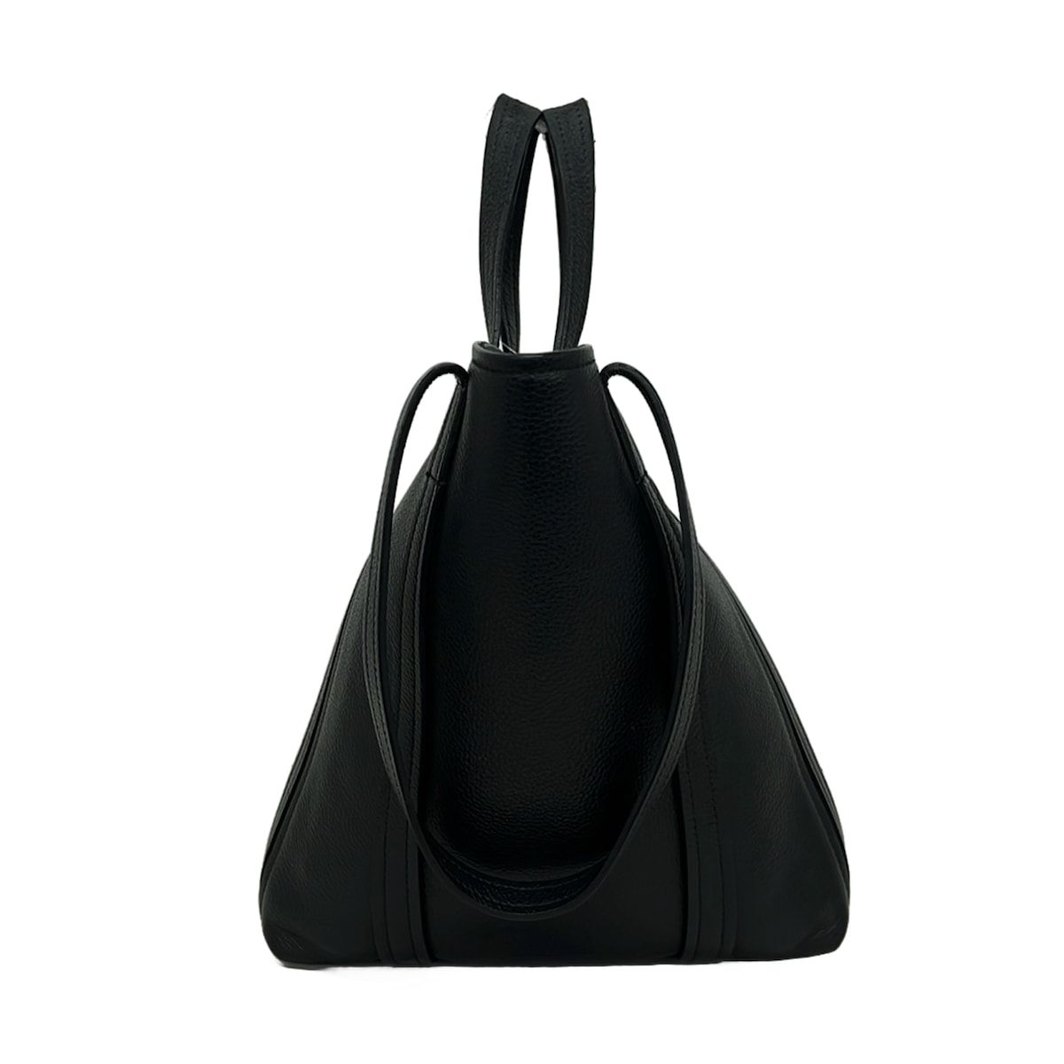 Balenciaga Tote Everyday 2.0 North South Small Shoulder Black Leather — view 4