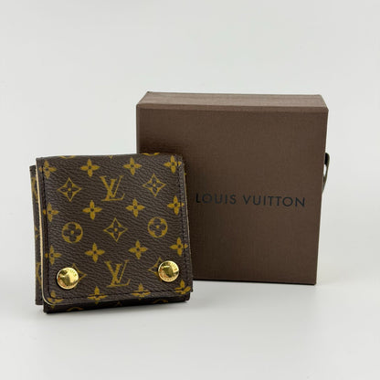 Louis Vuitton Monogram Case Pouch Brown Vintage