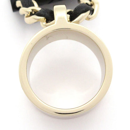 Chanel Ring CC Logo Lambskin Gold Black Bag with Charm Quilted — view 4