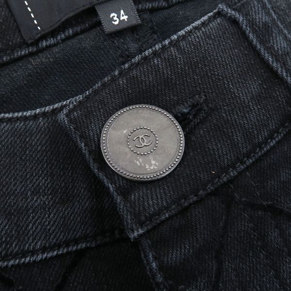Chanel Denim Pants Black — view 4