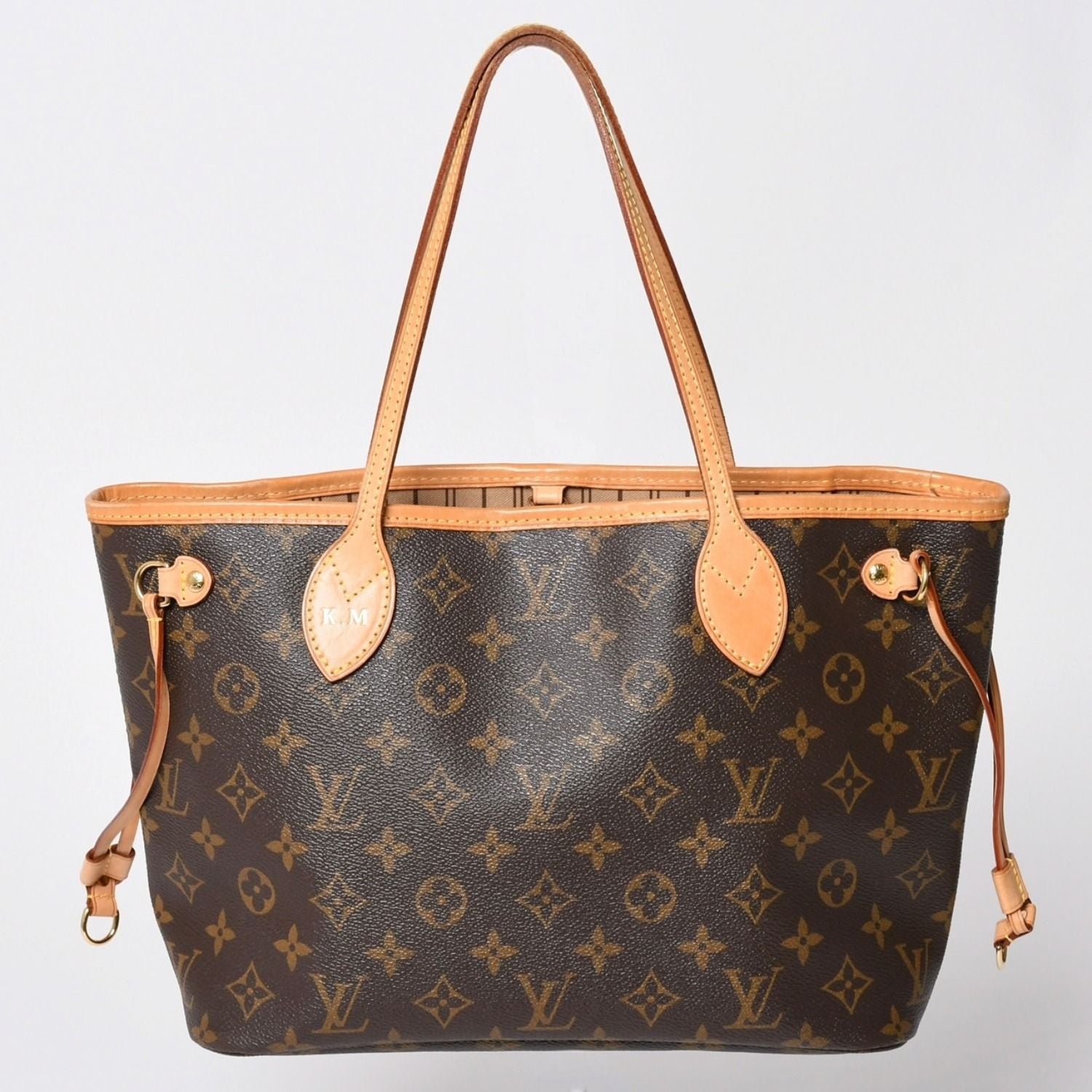 Louis Vuitton Tote Bag Neverfull PM Monogram Brown Canvas Leather