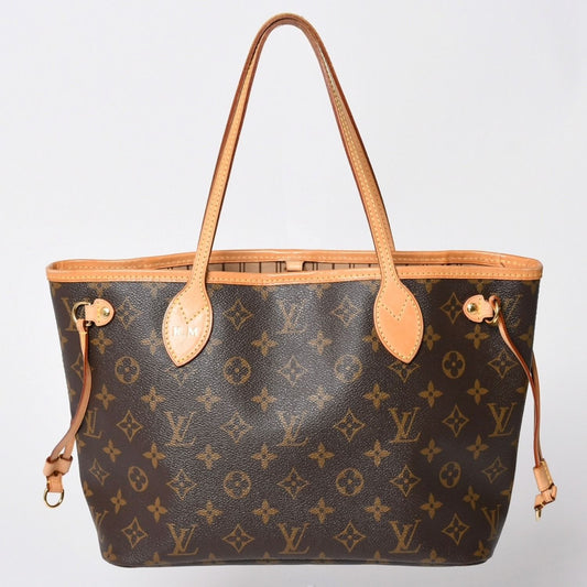 Louis Vuitton Tote Bag Neverfull PM Monogram Brown Canvas Leather