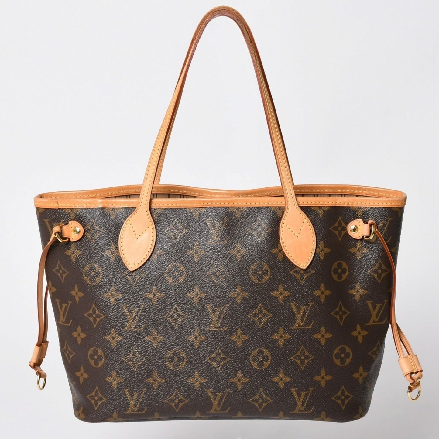 Louis Vuitton Tote Bag Neverfull PM Monogram Brown Canvas Leather — view 2