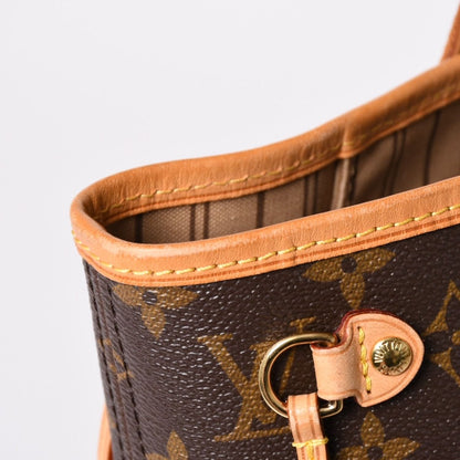 Louis Vuitton Tote Bag Neverfull PM Monogram Brown Canvas Leather — view 4
