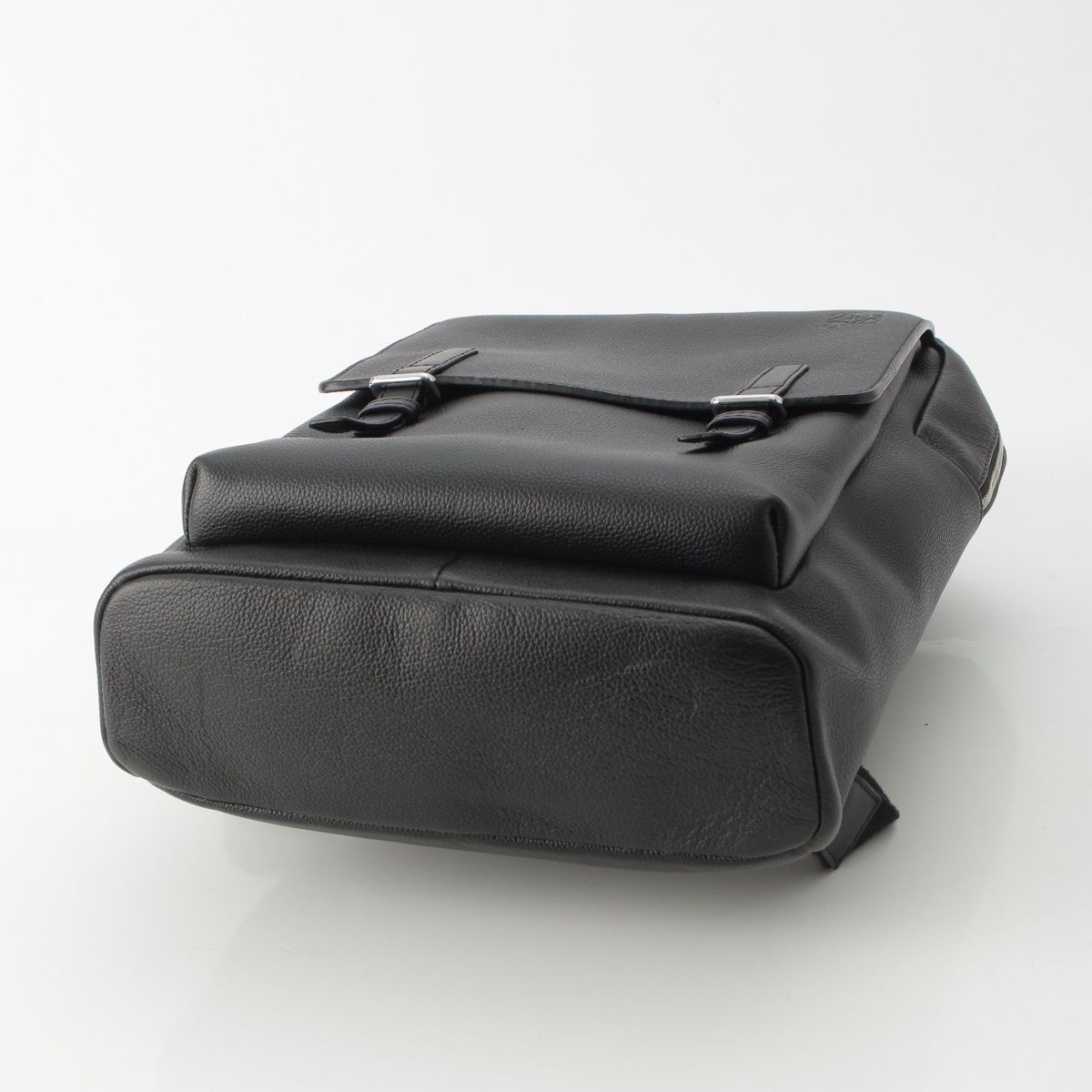 Loewe Military Leather Anagram Silver Backpack Black — view 5