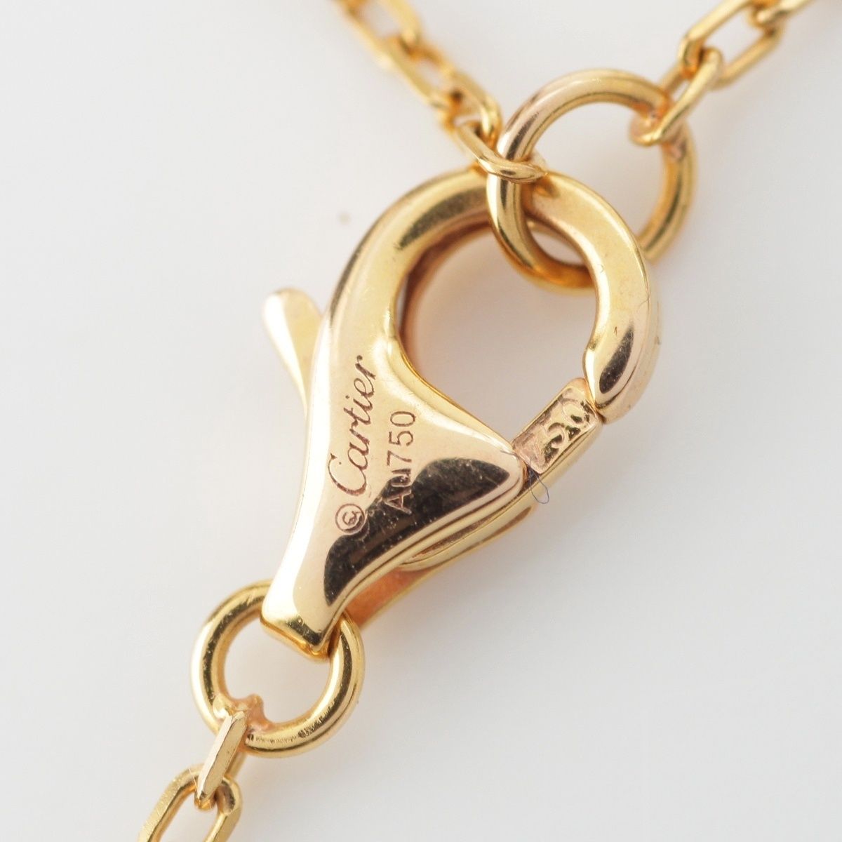 Cartier Damier SM 18k PG Diamond Small Necklace Pink Gold — view 8
