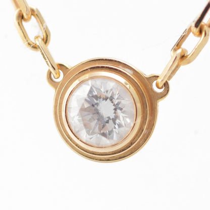 Cartier Damier SM 18k PG Diamond Small Necklace Pink Gold — view 4
