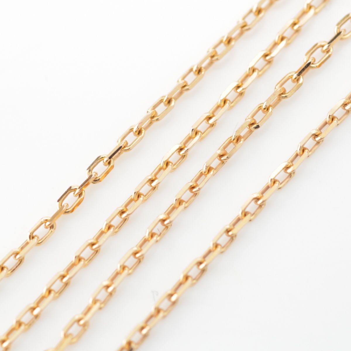 Cartier Damier SM 18k PG Diamond Small Necklace Pink Gold — view 7