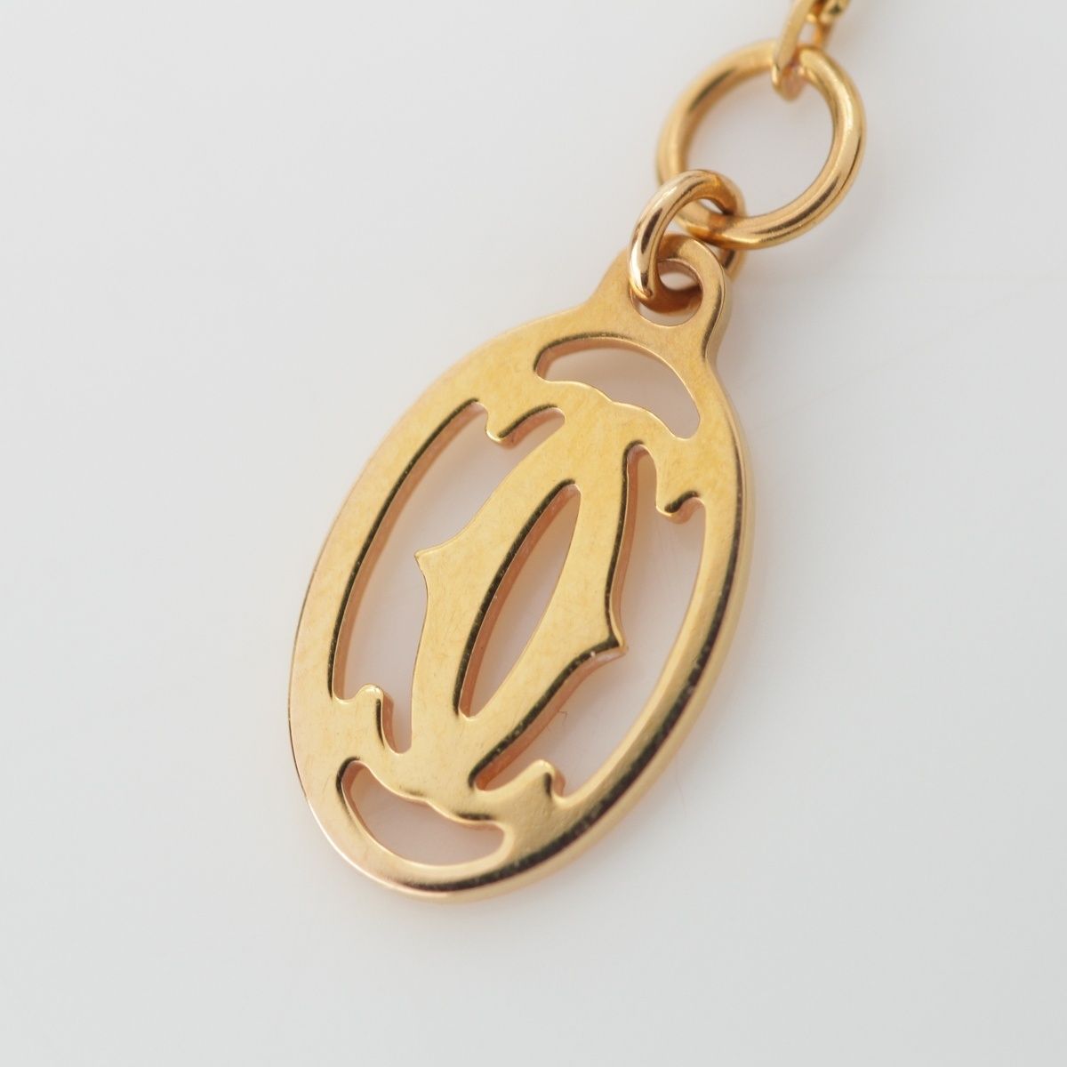 Cartier Damier SM 18k PG Diamond Small Necklace Pink Gold — view 6
